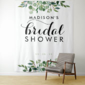 植物のグリーン ウェディングシャワー フォトバックドロップ タペストリー (インサイチュ)