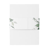 植物のグリーン ウェディング インビテーション 招待状ベリーバンド (裏面例)