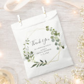 植物のグリーン ウェディング シャワー  ギフトバッグ フェイバーバッグ (クリップ留めされた状態)