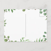植物のグリーン | 葉 | 保存日付 案内ポストカード (裏面)