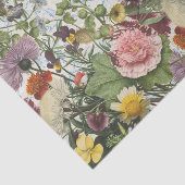 植物のコラージュのティッシュペーパー 薄葉紙 (詳細)