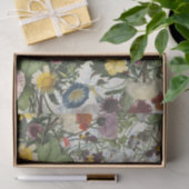 植物のコラージュのティッシュペーパー 薄葉紙 (ギフト)