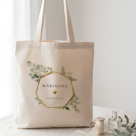 植物のゴールドのブライズメイド トートバッグ
