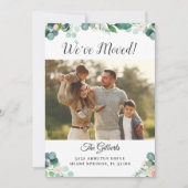 植物のサンゴの花の新しい家のパーティーの写真 招待状 (正面)