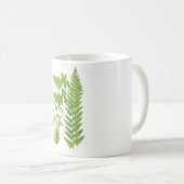 植物のシダのイラストレーションNo.7の熱帯装飾 コーヒーマグカップ (正面右)