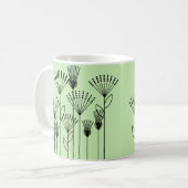 植物のスティック コーヒーマグカップ (正面左)