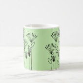 植物のスティック コーヒーマグカップ (中央)