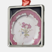 植物のデザインのプレート メタルオーナメント (左)