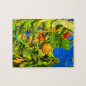 植物のトリップ（幻覚体験）のようなな写真のHabaneroのコショウ ジグソーパズル (横)