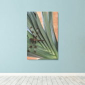 植物のトンボ キャンバスプリント (インサイチュ (ウッドフロア))