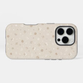 植物のドット柄 iPhoneケース (裏面横)