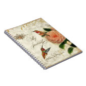 植物のハチドリのパーソナライズなジャーナル ノートブック (右側)