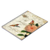 植物のハチドリのパーソナライズなジャーナル ノートブック (左側)