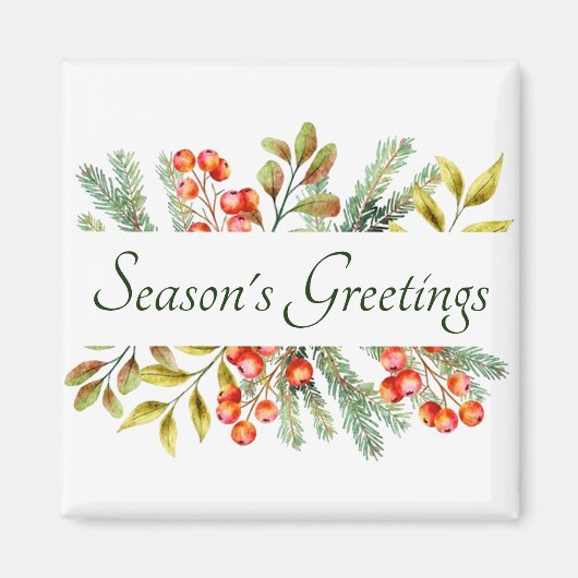 植物のバナー カスタム マグネット (正面)