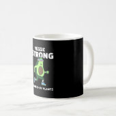植物のパワーで強くなる Veggie Strong コーヒーマグカップ (正面右)