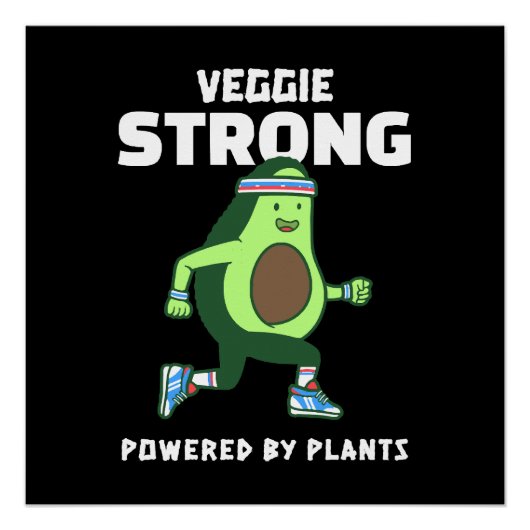 植物のパワーで強くなる Veggie Strong ポスター (正面)