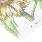 植物のヒマワリによっては花のテーブルのランナーが開花します ロングテーブルランナー (コーナー)