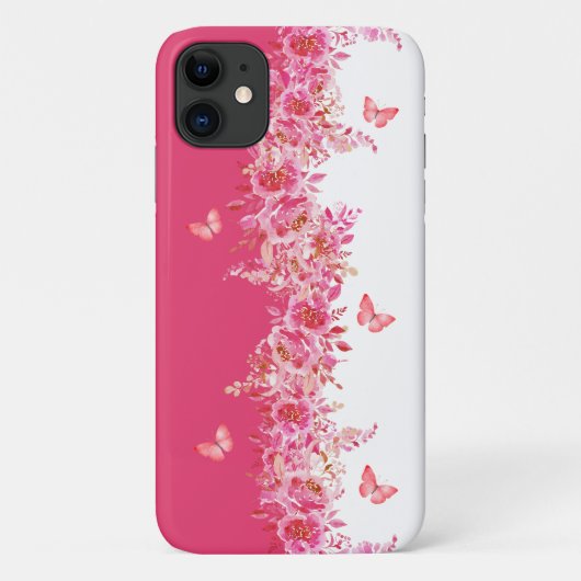 植物のピンクスマホケース Case-Mate iPhoneケース (裏面)