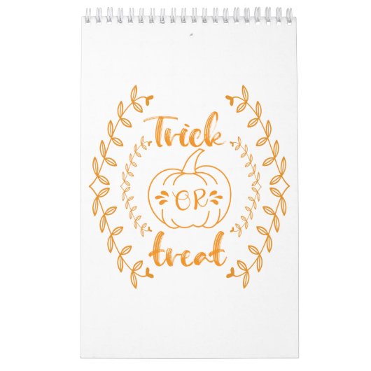 植物のフレームでトリックまたは処理 カレンダー (カバー)