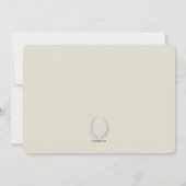 植物のフレーム写真宗教招待状 招待状 (裏面)