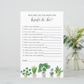 植物のブライダルシャワーゲームどのように良く知っている (スタンド正面)