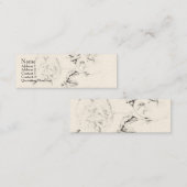 植物のプリントのテレホンカード コーリングカード (正面/裏面)