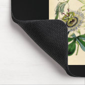 植物のプリント-情熱の花(Passiflora) マウスパッド (コーナー)