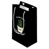 植物のプンスは非常にファニーおもしろいファーンプンダークBG スモールペーパーバッグ (正面アングル)