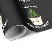 植物のプンスは非常にファニーおもしろいファーンプンダークBG ラッピングペーパー (ロールコーナー)