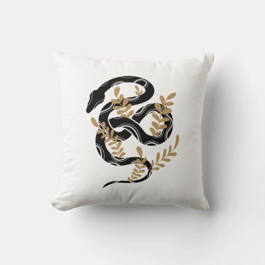 植物のヘビ クッション (正面)