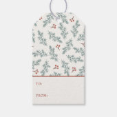 植物のホリデーギフトタグ ギフトタグ (正面)