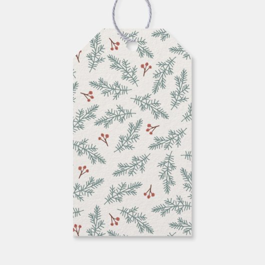 植物のホリデーギフトタグ ギフトタグ (裏面)