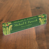 植物のマスターの庭師の食虫植物 デスクネームプレート (側面)