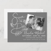 植物のマーキング スクリプト フォト ポストカード (正面/裏面)