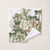 植物のヤシの木の葉状体のフルーツのBathタオルセット バスタオルセット (ウォッシュタオル)