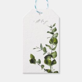 植物のユーカリ上品ギフトタグ ギフトタグ