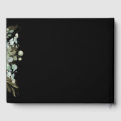 植物のユーカリ ゴールドリーフ モダンデザイン ゲストブック (裏面)