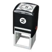 植物のリースのイニシャル ウェディングバナー#4 名前 セルフインキングスタンプ (商品)