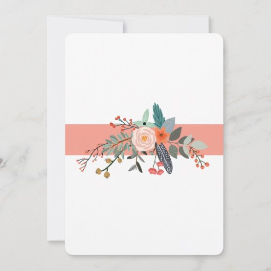 植物のリースの保存日付 セーブザデート (裏面)