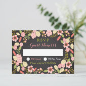 植物のリースの応答カード 出欠カード (スタンド正面)