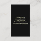 植物のロマンチックな貝殻の蝶 名刺 (裏面)