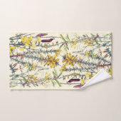 植物のヴィンテージのほうきの花のBathタオルセット バスタオルセット (ハンドタオル)