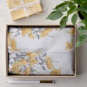 植物のヴィンテージのケシによってはティッシュペーパーが開花します 薄葉紙 (ギフト)