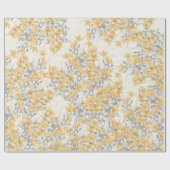 植物のヴィンテージのケシの花の包装紙 ラッピングペーパー (フラット)