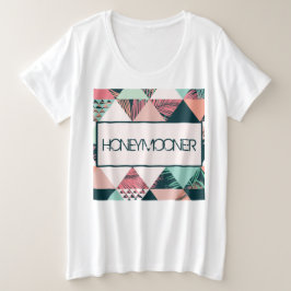 植物の三角形 プラスサイズTシャツ