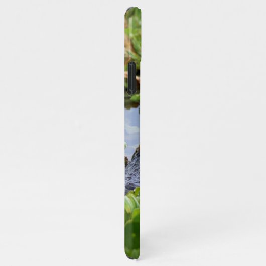 植物の中のアメリカのアリゲーター鮮やか- iPhoneケース (右側)