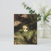 植物の人形の頭 ポストカード (スタンド正面)