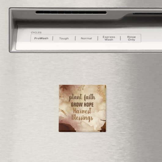 植物の信仰が希望を育む収穫恵み マグネット (インサイチュ (食洗機))
