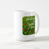 植物の優しさと集まる愛BE KINDガーデニング コーヒーマグカップ (正面右)