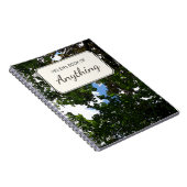 植物の写真の原動力となるパーソナライズなラベル ノートブック (右側)